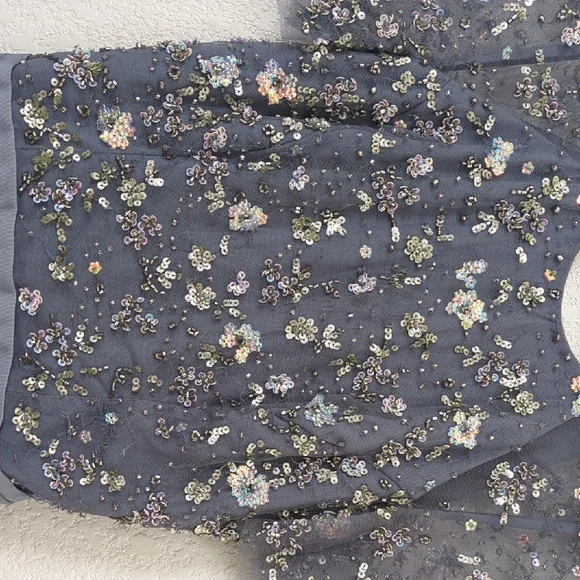 Needle & Thread Blue Embellished Maxi Dress - Picture 6 of 8